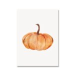 Toile Décorative D’automne Avec Citation Sur Les Citrouilles