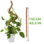 Tuteur En Coco Coir Flexible Pour Plantes Grimpantes - 110cm