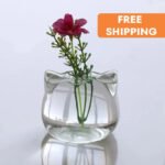 Vase En Verre En Forme De Chat Pour Des Arrangements Floraux Uniques