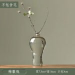 Vase En Verre Transparent Pour Une élégance Naturelle Et Moderne - c