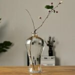 Vase En Verre Transparent Pour Une élégance Naturelle Et Moderne