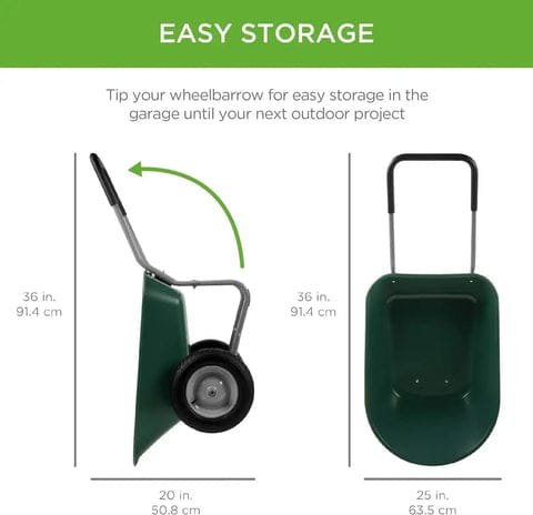 Chariot De Jardin : Transportez Facilement Vos Matériaux Avec Ce Chariot 5 char de jardin à double roue