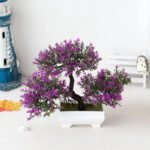 Bonsaï Artificiel Décoratif Pour Intérieur - Mauve