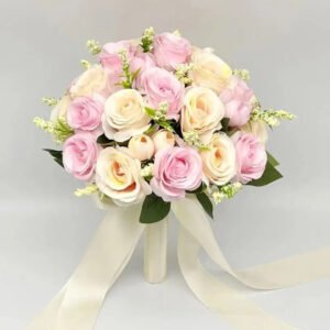 Bouquet Chic Pour Fleurs Mariage Civil Et événements Spéciaux - Rose Et Champagne