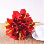 Bouquet De Fleurs Fraîches Pour Toutes Occasions - Rouge