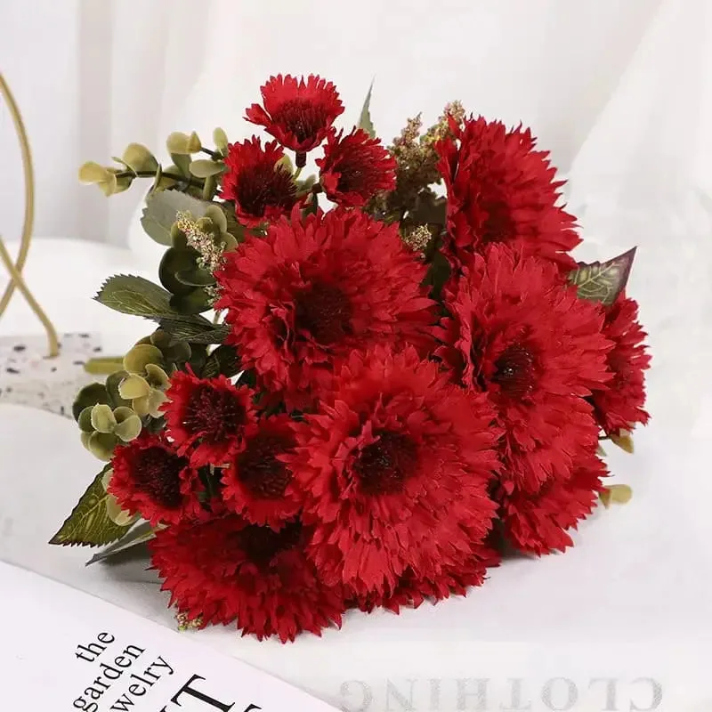bouquet de fleurs gerbera aux couleurs eclatantes rouge 812
