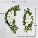 Bouquet De Fleurs De Mariage En Roses Blanches - 80cm Et 60cm