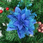 Bouquet De Fleurs De Noël - Bleu