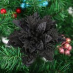 Bouquet De Fleurs De Noël - Noir