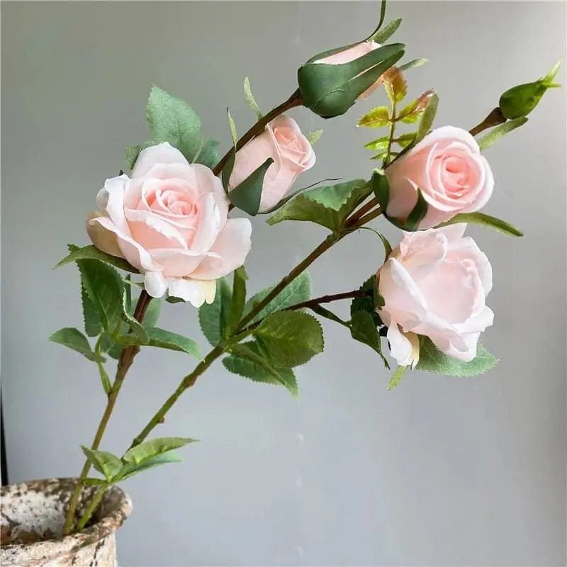 Bouquet De Roses Artificielles élégantes Et Intemporelles - Rose Clair