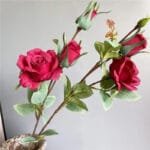 bouquet de roses artificielles elegantes et intemporelles rouge 346 Bouquet De Roses Artificielles élégantes Et Intemporelles - Rouge Clair