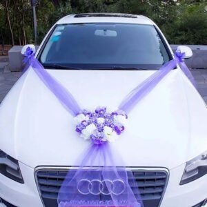 Bouquet De Roses Pour Voiture De Mariage - Violet