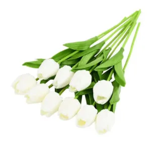 bouquet de tulipes blanches elegantes et rafraichissantes 797