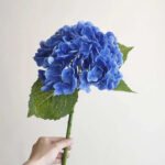 Bouquet D’hortensia Artificiel élégant Pour Décoration - Bleu Foncé