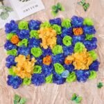 bouquets de mariee elegants et romantiques jaune bleu vert 706 2