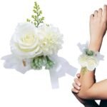 bracelet fleur mariage elegant pour un jour special blanc 748 1