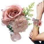 bracelet fleur mariage elegant pour un jour special marron clair 882 1