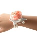 Bracelet Fleur Pour Un Mariage Rose éblouissant