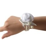 Bracelet Fleur Pour Un Mariage Rose éblouissant