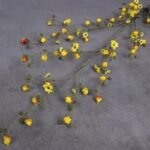 branche artificielle naturelle pour deco interieure jaune 215 2