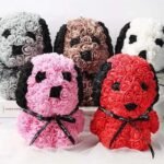 chien en roses decoration florale originale 490 2