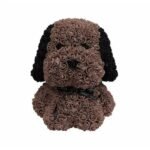 chien en roses decoration florale originale marron noir 660 1