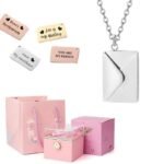 Coffret Rose éternelle Avec Collier Lettre Personnalisé