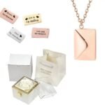 Coffret Rose éternelle Avec Collier Lettre Personnalisé