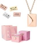 Coffret Rose éternelle Avec Collier Lettre Personnalisé