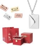 Coffret Rose éternelle Avec Collier Lettre Personnalisé