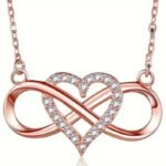 Collier Infini Saint Valentin – Rose éternelle à Porter