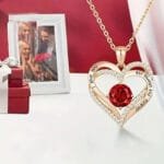 Collier Saint Valentin Avec Rose éternelle - Un Cadeau Romantique