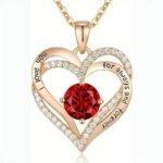 Collier Saint Valentin Avec Rose éternelle – Un Cadeau Romantique
