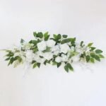composition de fleurs artificielles pour cimetiere blanches 80 35cm 363 1