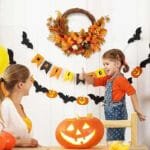 couronne dautomne avec citrouilles decoratives dautomne 558 Couronne D’automne Avec Citrouilles Décoratives