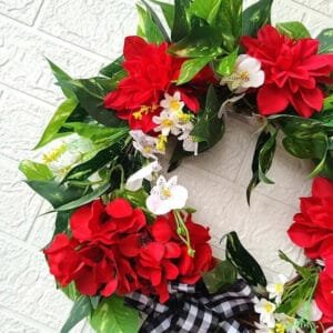 Couronne De Fleurs élégante Et Colorée