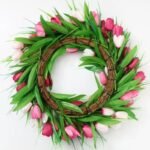 Couronne De Fleurs élégante Et Colorée – Tulipes