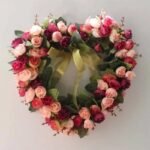 couronne de fleurs elegante et coloree rose clair fuchsia 992 1