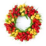 Couronne De Fleurs élégante Et Colorée – Tulipes