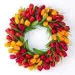 Couronne De Fleurs élégante Et Colorée – Tulipes