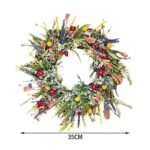 couronne de fleurs elegante pour toutes occasions 35cm 552 1