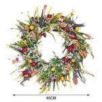 couronne de fleurs elegante pour toutes occasions 45cm 661 1