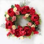 couronne de fleurs elegante pour toutes occasions rouge 175 1