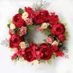Couronne De Fleurs élégante Pour Toutes Occasions - Rouge