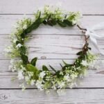 couronne de fleurs pour cheveux lors mariage blanc 331 1