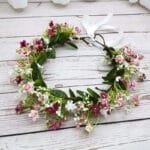 Couronne De Fleurs Pour Cheveux Lors De Mariage - Rose