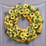 couronne de fleurs tournesol pour evenements et decorations 158 1