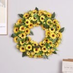 couronne de fleurs tournesol pour evenements et decorations 870 1