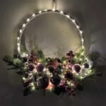 couronne de noel lumineuse pour une ambiance festive et chaleureuse 372 1