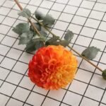 dahlia elegance florale pour votre interieur orange 153 1